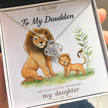 To My Daughter – Love Knot Necklace ❤️