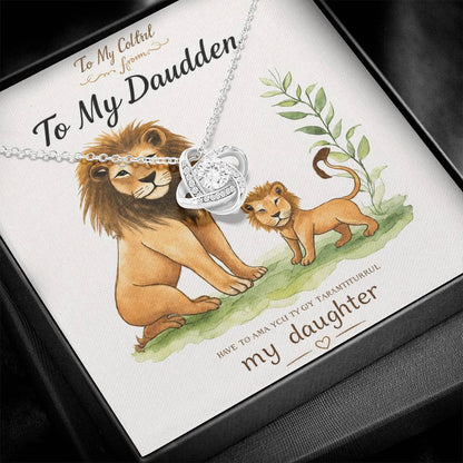 To My Daughter – Love Knot Necklace ❤️