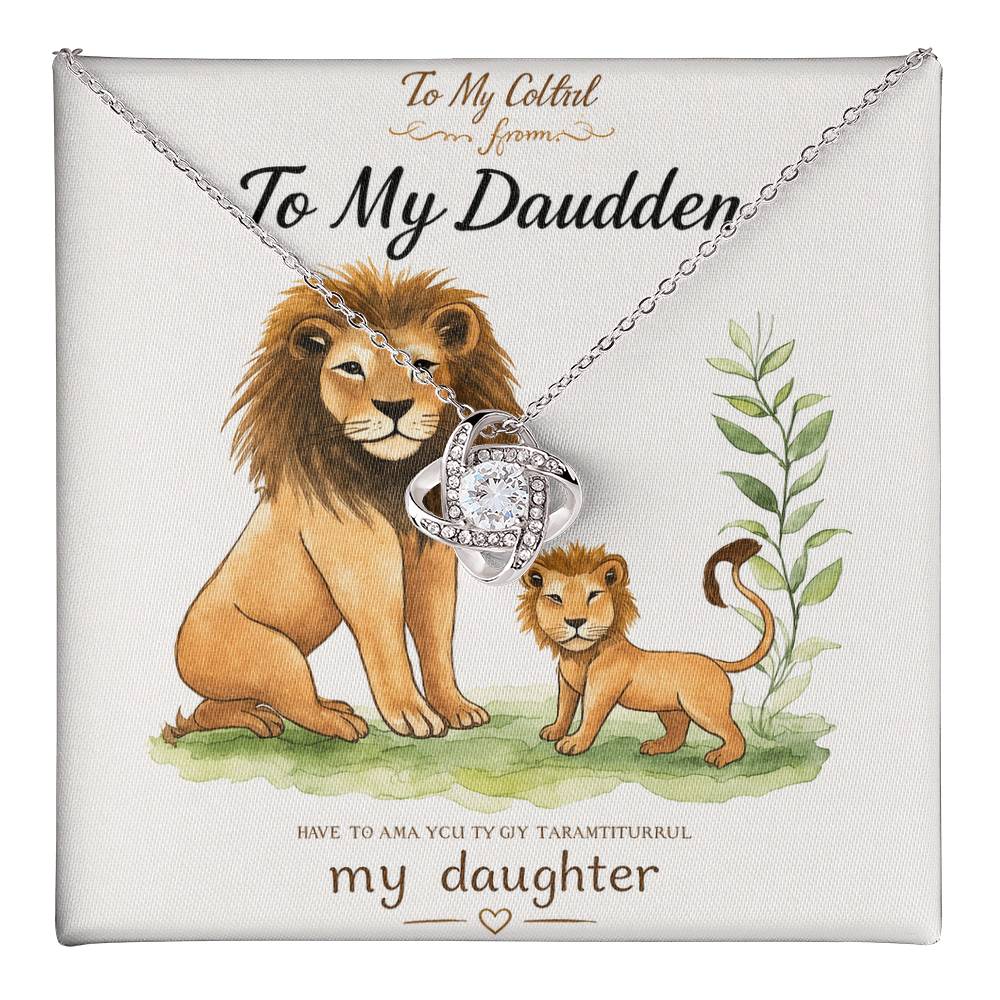 To My Daughter – Love Knot Necklace ❤️