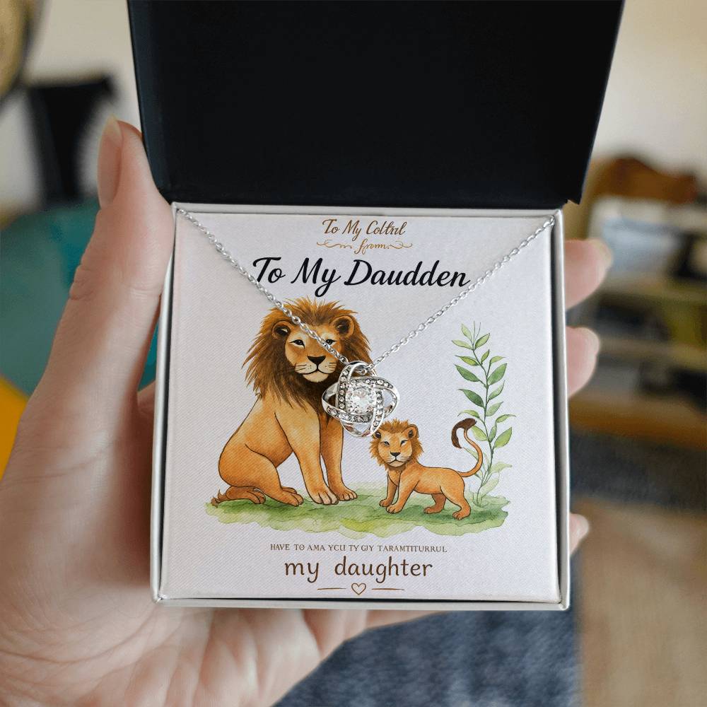 To My Daughter – Love Knot Necklace ❤️
