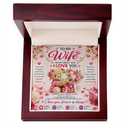 To My Wife - Love Knot Necklace, Never Forget That I Love you