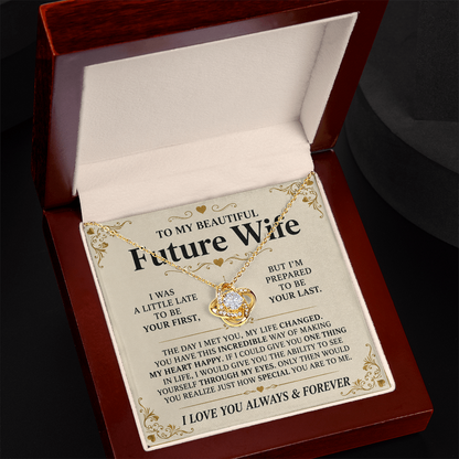To My Future Wife - Love Knot Necklace