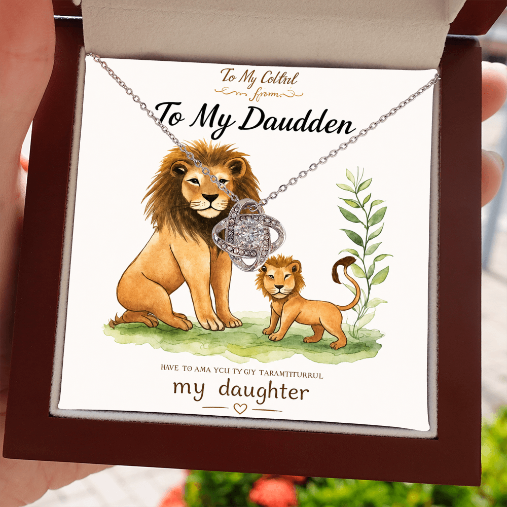 To My Daughter – Love Knot Necklace ❤️