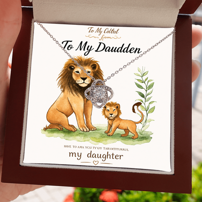 To My Daughter – Love Knot Necklace ❤️