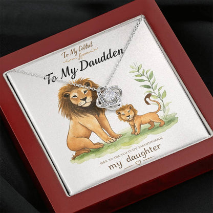 To My Daughter – Love Knot Necklace ❤️