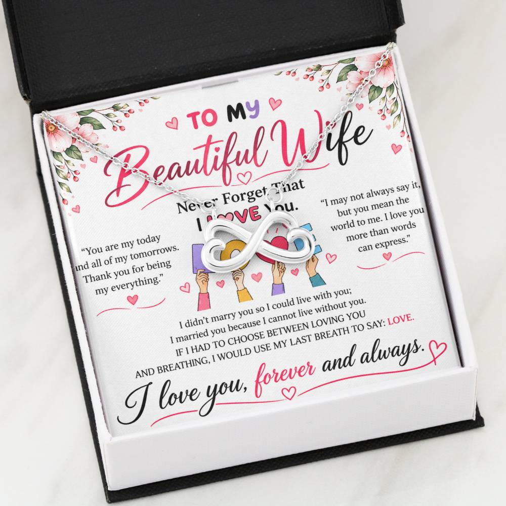 To My Wife - Endless Love Necklace