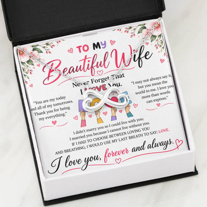 To My Wife - Endless Love Necklace