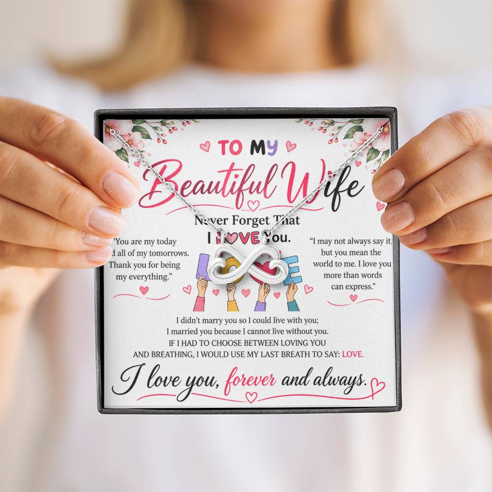 To My Wife - Endless Love Necklace