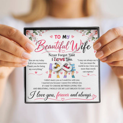 To My Wife - Endless Love Necklace