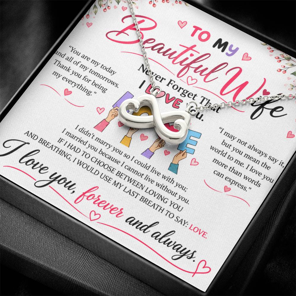 To My Wife - Endless Love Necklace