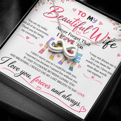 To My Wife - Endless Love Necklace
