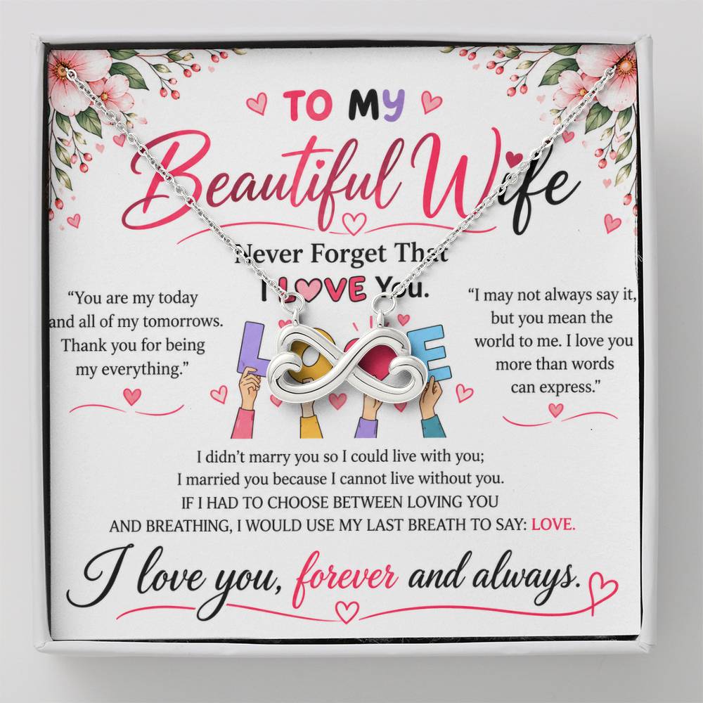 To My Wife - Endless Love Necklace