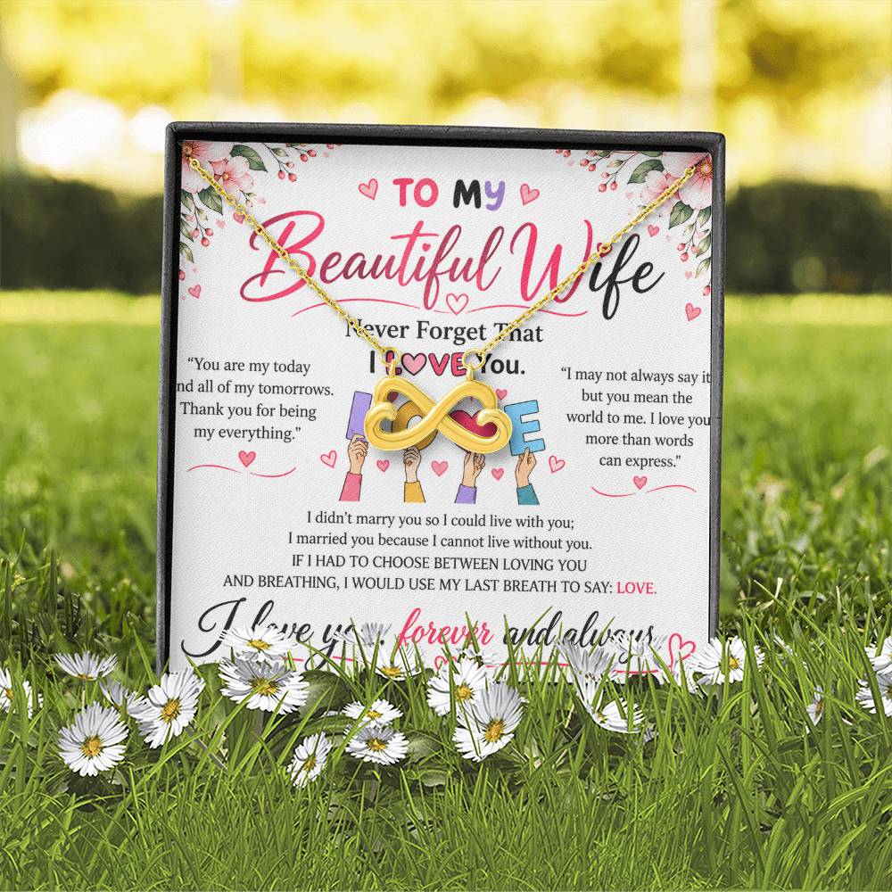 To My Wife - Endless Love Necklace