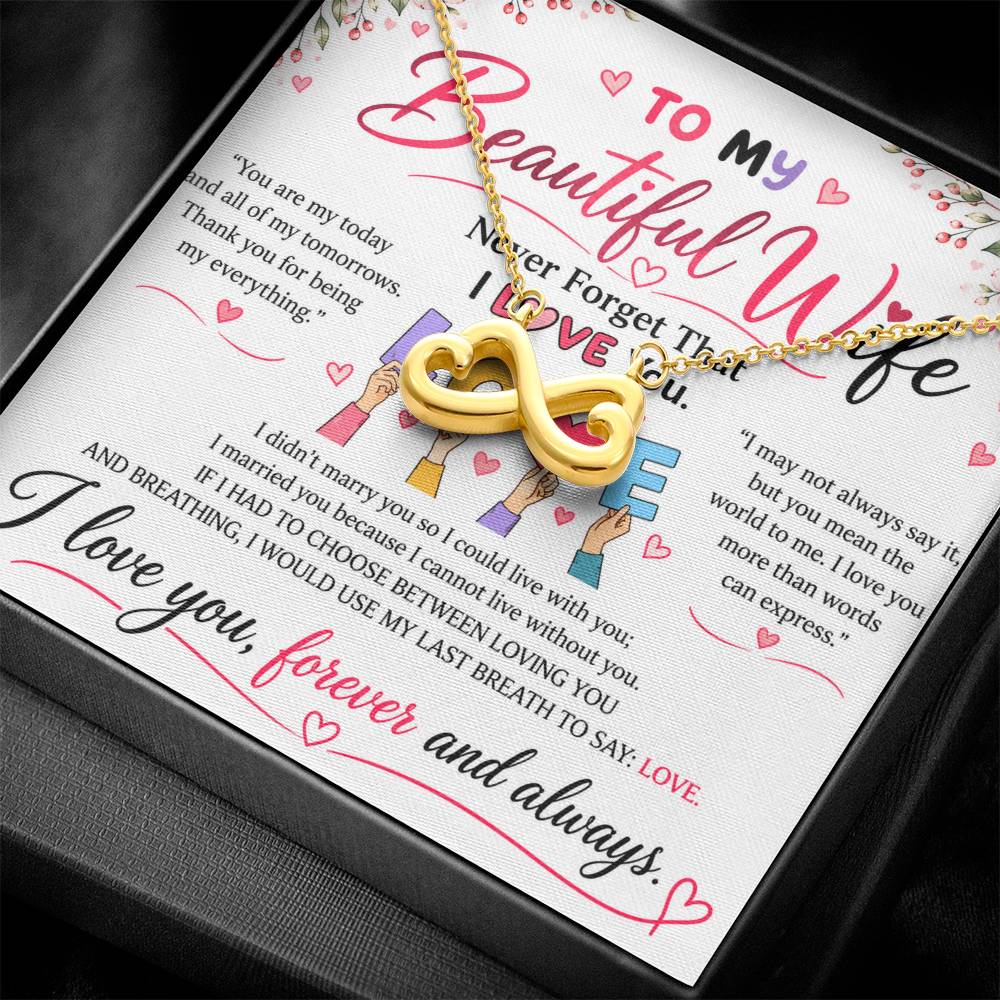To My Wife - Endless Love Necklace