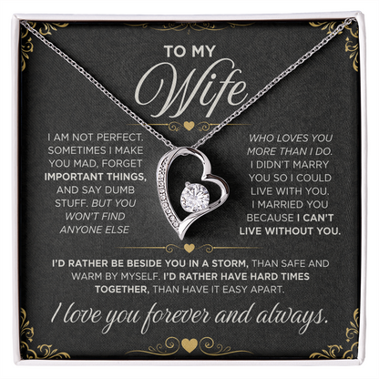From Father to My Wife - Forever Love Necklace