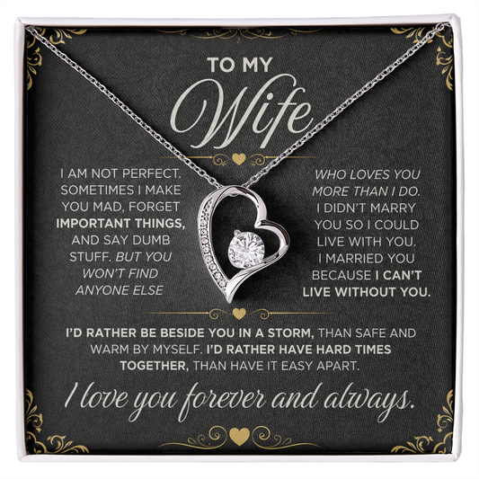 From Father to My Wife - Forever Love Necklace