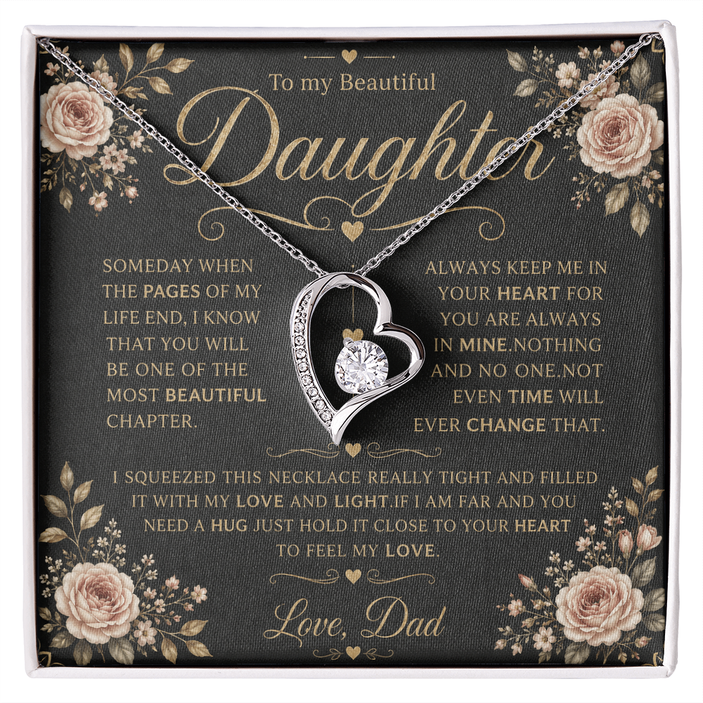 To My Daughter - Forever Love Necklace