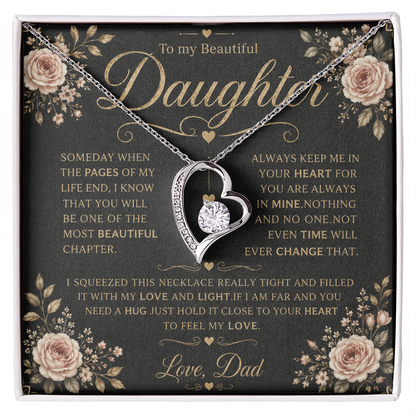To My Daughter - Forever Love Necklace