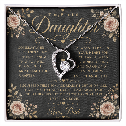 To My Daughter - Forever Love Necklace