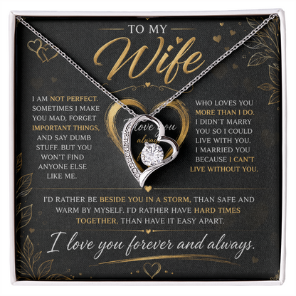 To My Wife - Forever Love Necklace