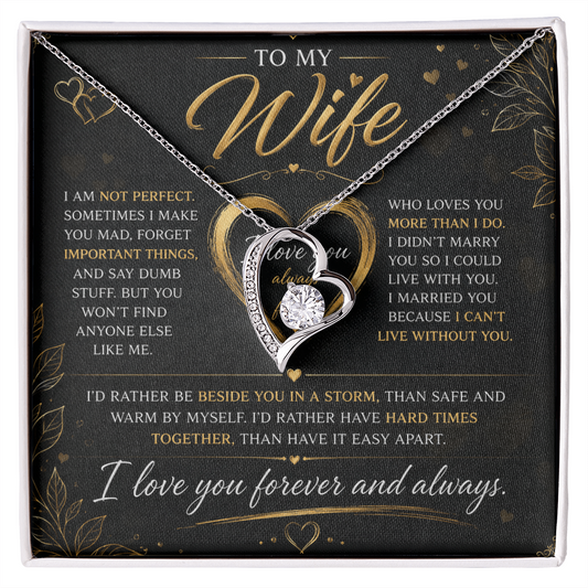 To My Wife - Forever Love Necklace
