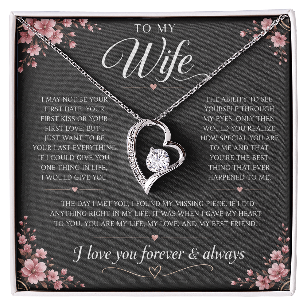 Charms Glow | Wife Heart Necklace | Meeting you was fate |