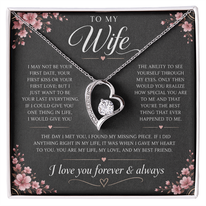 Charms Glow | Wife Heart Necklace | Meeting you was fate |