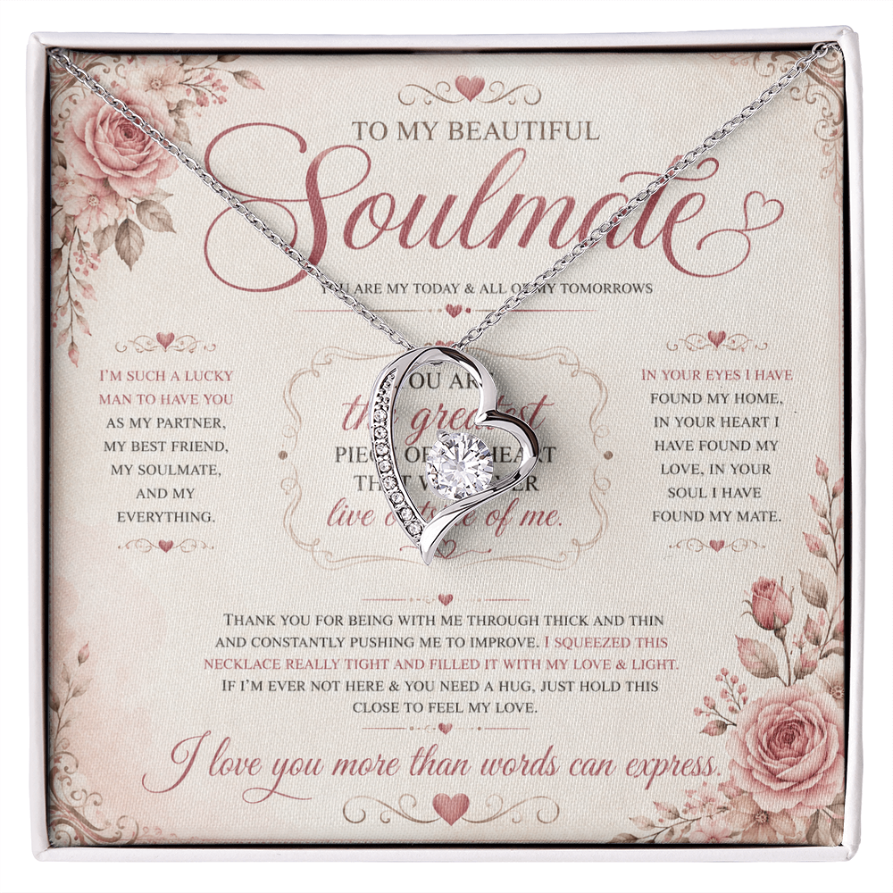 To My Soulmate - Forever Love Necklace