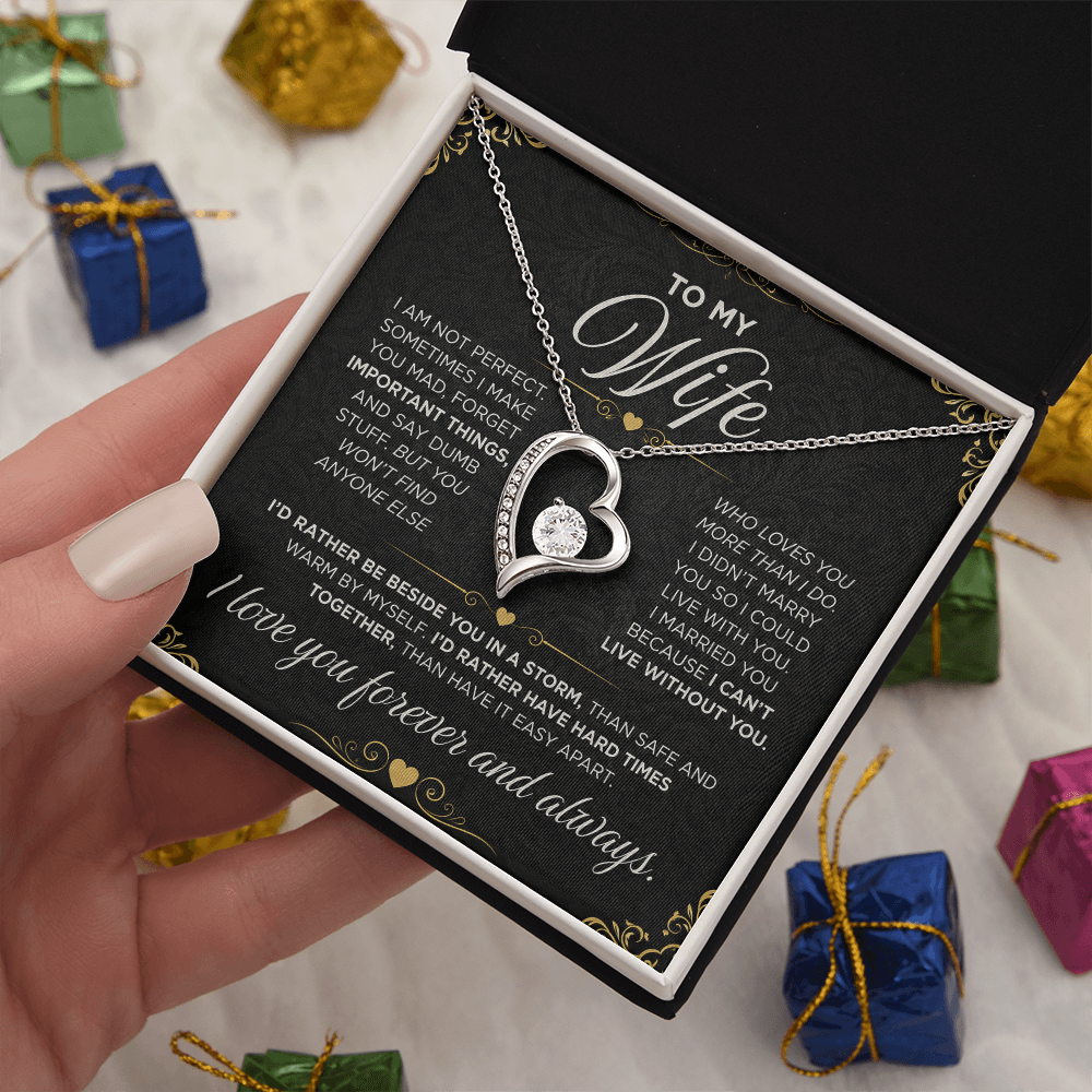 From Father to My Wife - Forever Love Necklace