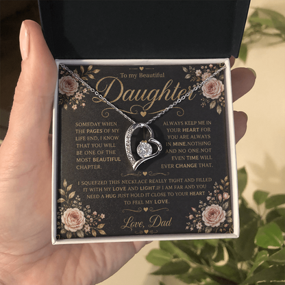 To My Daughter - Forever Love Necklace