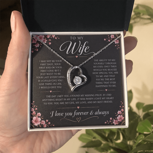Charms Glow | Wife Heart Necklace | Meeting you was fate |