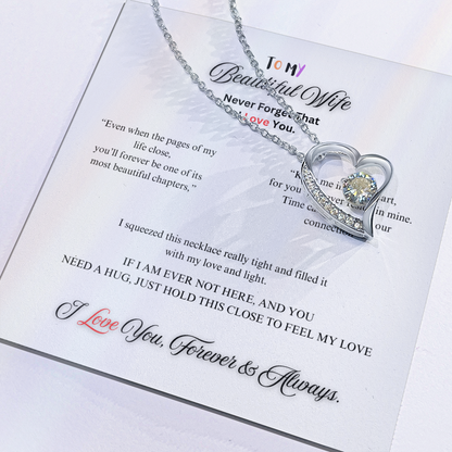From Father to Wife Forever Love Necklace
