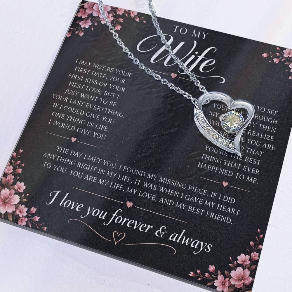 Charms Glow | Wife Heart Necklace | Meeting you was fate |