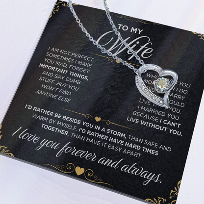 From Father to My Wife - Forever Love Necklace