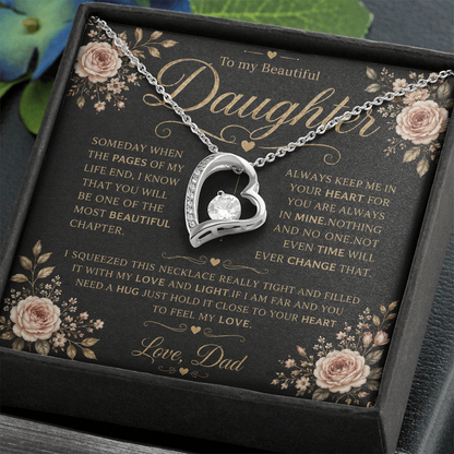 To My Daughter - Forever Love Necklace