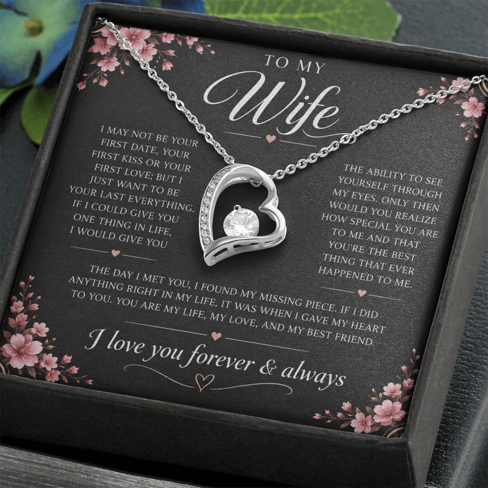 Charms Glow | Wife Heart Necklace | Meeting you was fate |