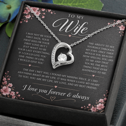 Charms Glow | Wife Heart Necklace | Meeting you was fate |