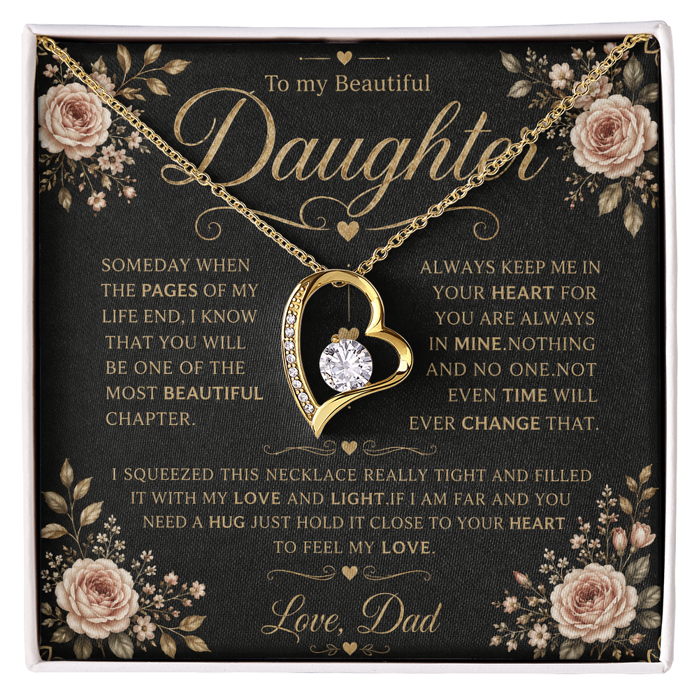 To My Daughter - Forever Love Necklace