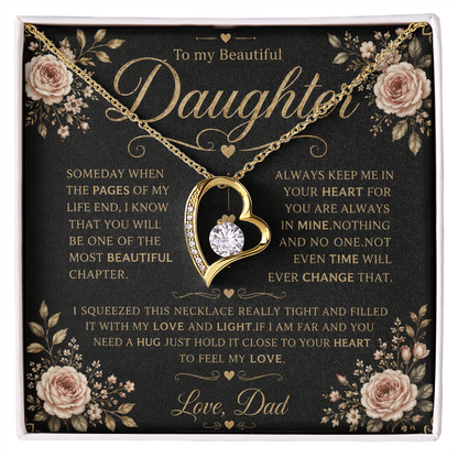 To My Daughter - Forever Love Necklace