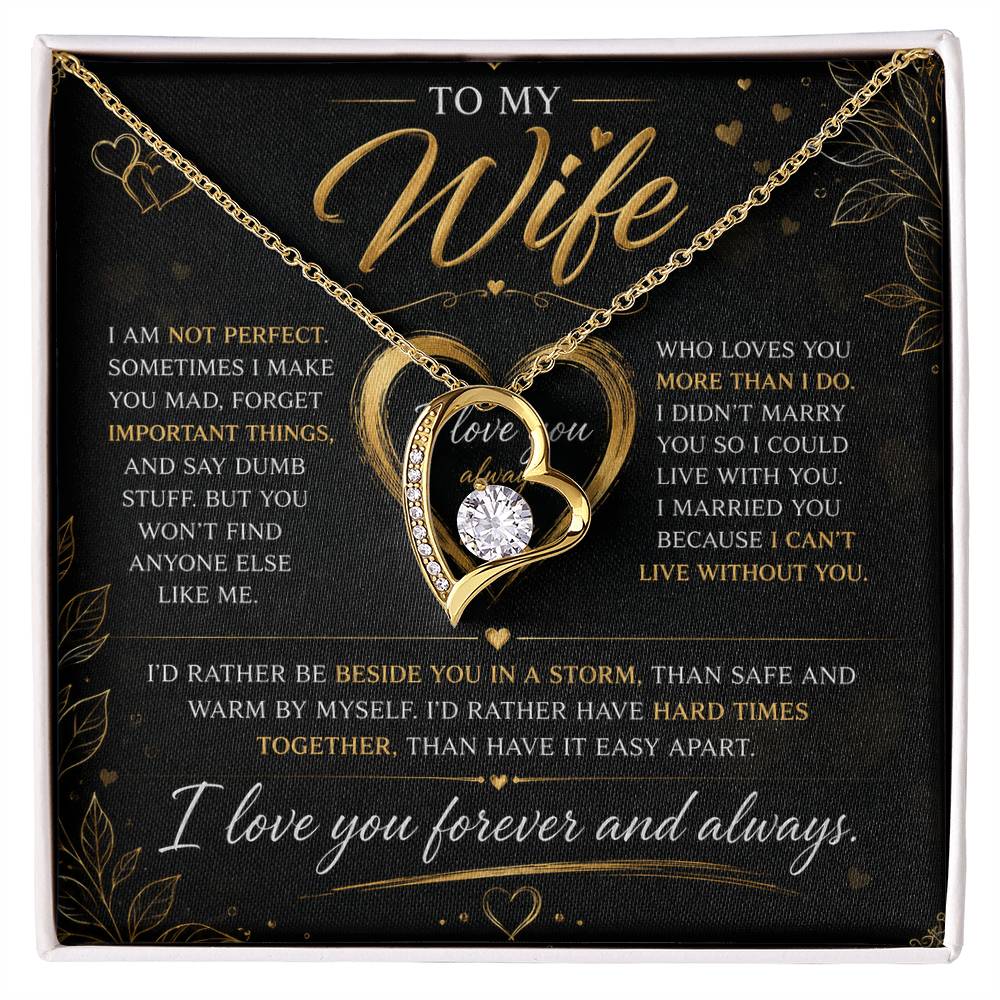 To My Wife - Forever Love Necklace