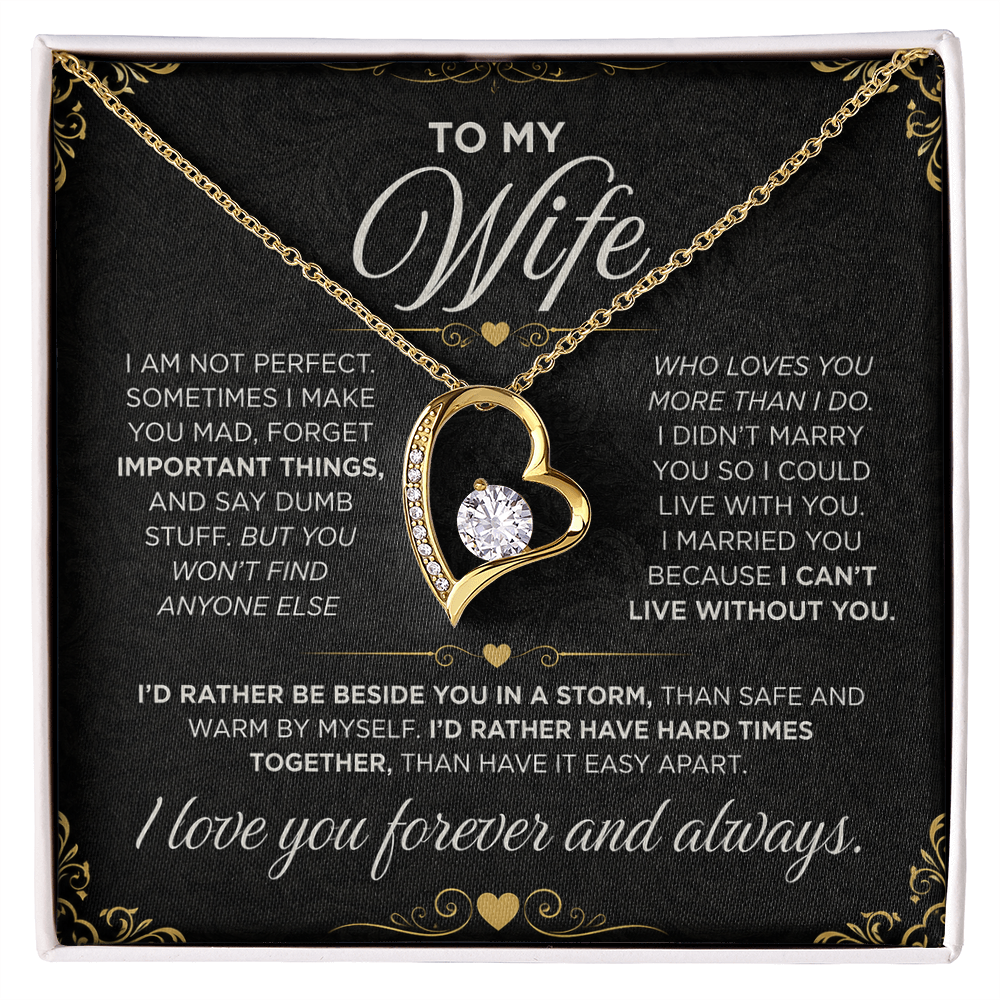 From Father to My Wife - Forever Love Necklace