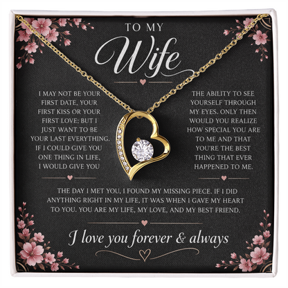 Charms Glow | Wife Heart Necklace | Meeting you was fate |