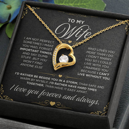 From Father to My Wife - Forever Love Necklace