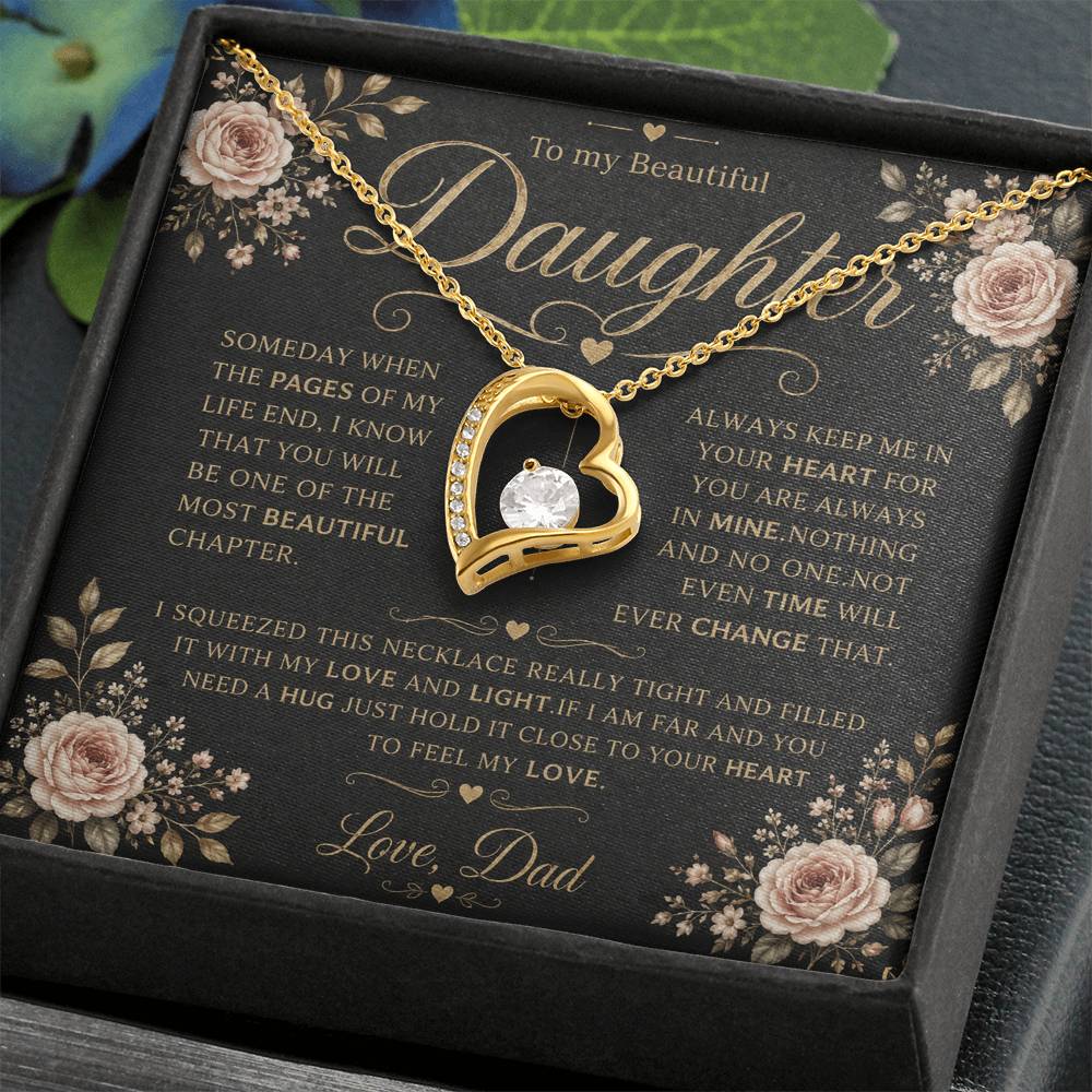 To My Daughter - Forever Love Necklace