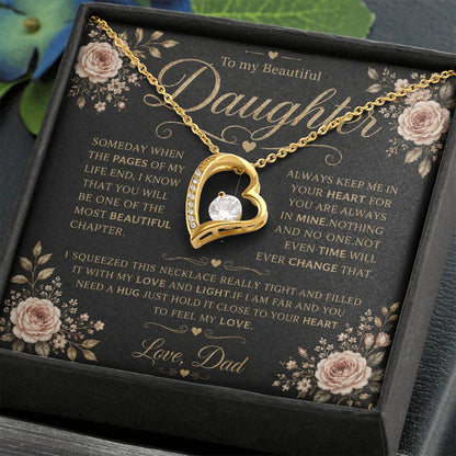 To My Daughter - Forever Love Necklace