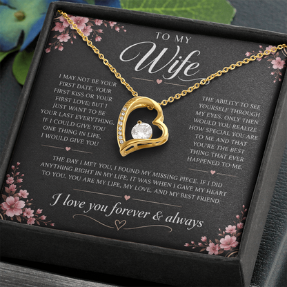 Charms Glow | Wife Heart Necklace | Meeting you was fate |