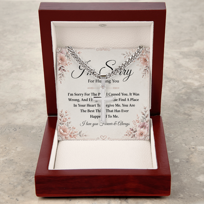 To My Son - Personalized Cross - Cuban Link Chain